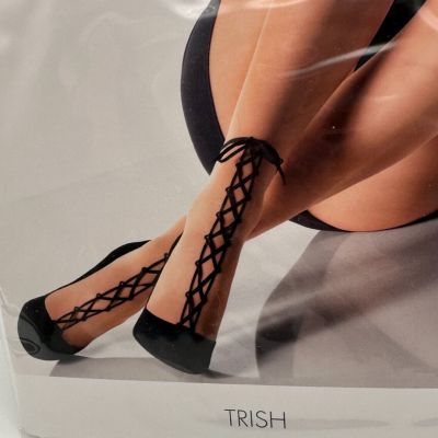 RARE Wolford TRISH Tights ANKLE BOOT EFFECT BLACK Size: Small 14459 NIP Sexy!